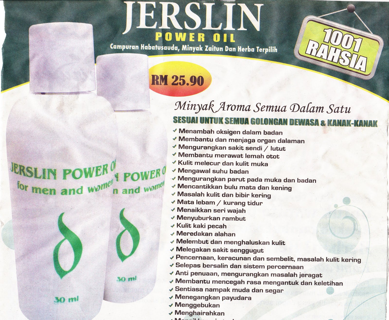 JERSLIN POWER OIL: 2011