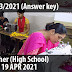 Kerala PSC | Sewing Teacher (High School)  | Answer Key | 19 Apr 2021