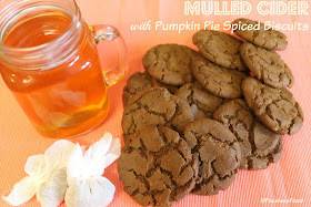 Mulled Cider with Pumpkin Pie Spiced Biscuits (vegan)