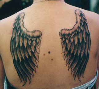 Angel Tattoo Designs Especially Angel Wings Tattoos With Image Female Back Piece Angel Wings Tattoo Picture 4
