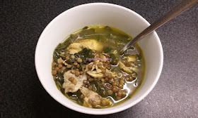 Zuppa detox con lenticchie, pollo e spinaci - Lentil, chicken and spinach detox soup