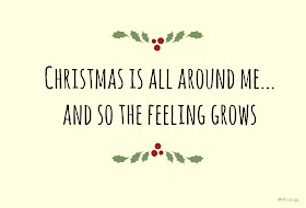 Christmas is all around me and so the feeling grows... Love actually! Feliz Navidad!