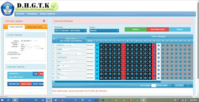 cara isi absensi guru online 