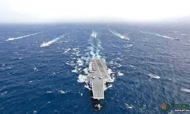 China's Liaoning Carrier Fleet Enter the Western Pacific To War Exercise