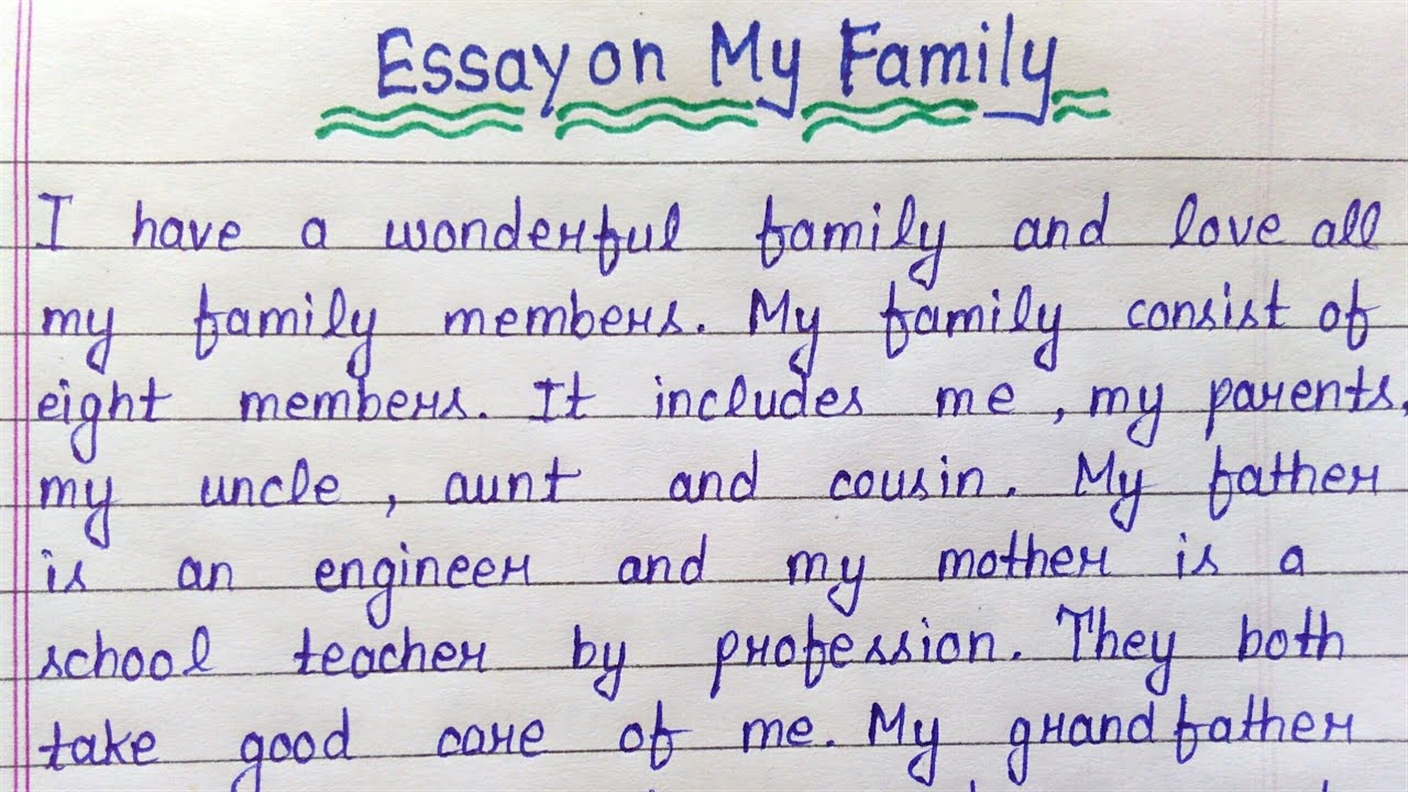 My Family, My Everything Free Essay Example