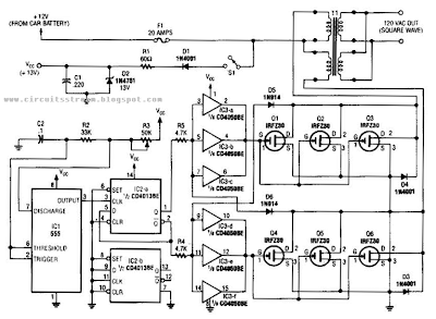 250W Inverter Circuit Diagram