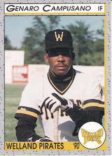 Genarp Campusano 1990 Welland Pirates card