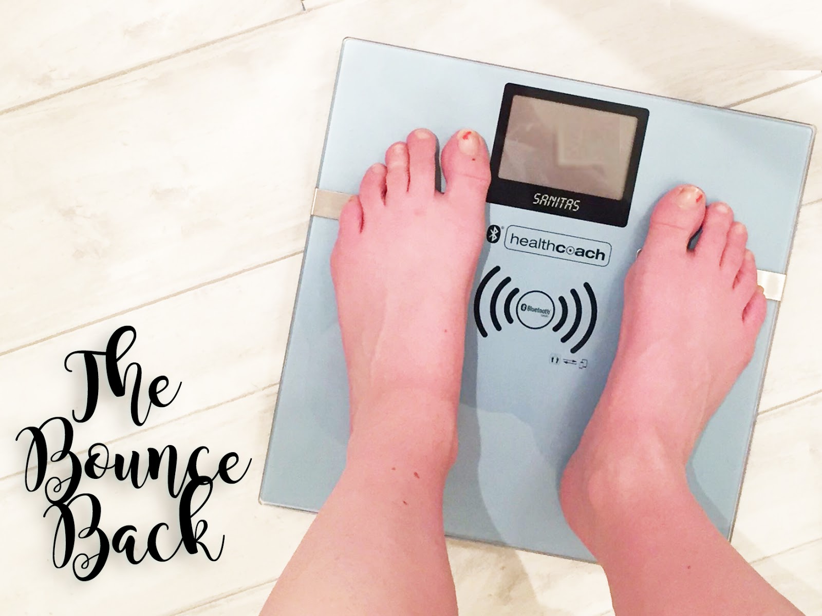 Bouncing Back From Pregnancy - Losing the Baby Weight standing on scales lose weight easy with baby