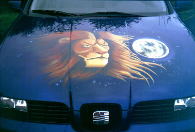 AWESOME CAR PAINTING AIRBRUSH ON HOOD AND BODY 2