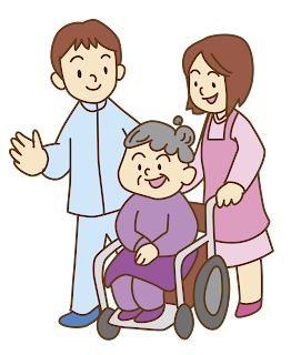 介護　おばあちゃん　ばあちゃん　車椅子　笑顔　介護職員　 フリー　フリー素材　お年寄り　老人