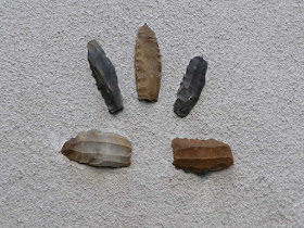 Prehistoric flint cores of a type known as livres de beurre. Indre et Loire, France. Photographed by Susan Walter. Tour the Loire Valley with a classic car and a private guide.
