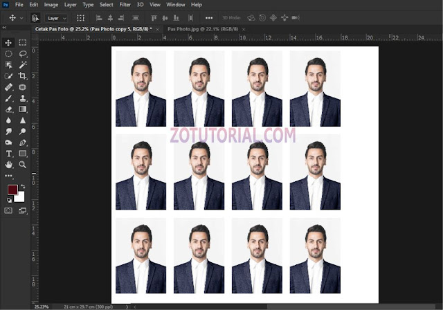 Cara Cetak Pas Foto 4x6 lewat Photoshop