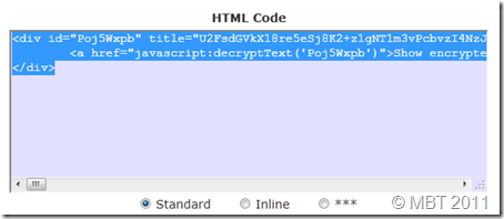 html code box