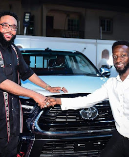 E-money gifts comedian Okey Bakassi, Yaw, 4 domestic staff cars on birthday