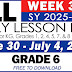 GRADE 6 DAILY LESSON LOGS (WEEK 3: Q1) JUNE 30 - JULY 4, 2025
