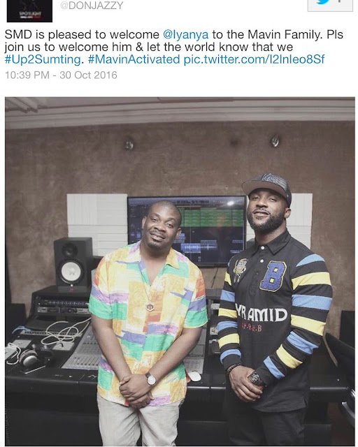 Unbelievable - Iyanya has been signed to Mavin Records