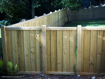 building a wooden privacy fence