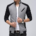 Nilesh Men's Coats Jackets,Winter Casual Fashion Pure Color Patchwork Jacket Zipper Outwear Coat (Nilesh JK77)