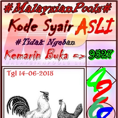 Prediksi Angka jitu Togel Malaysian Pools 14 Juni 2018