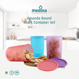 Amanda Round Snack Container Set (Set of 3)