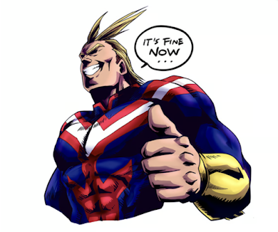 All Might PNG images from My Hero Academia.