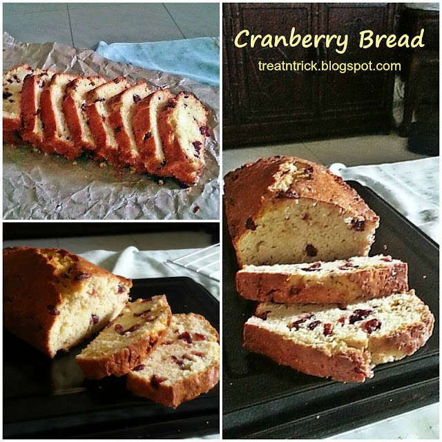 Cranberry Bread Recipe @ treatntrick.blogspot.com