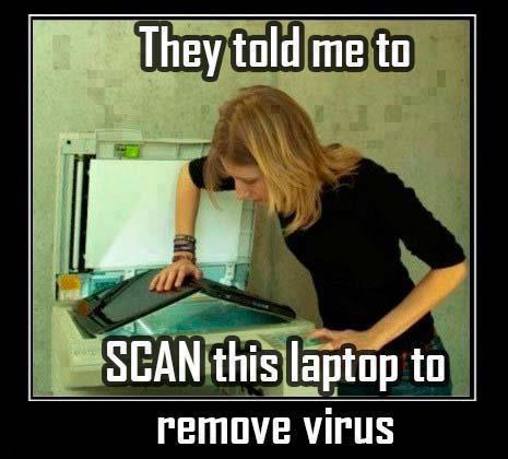 They Told me to Scan This Laptop-Funny Picture