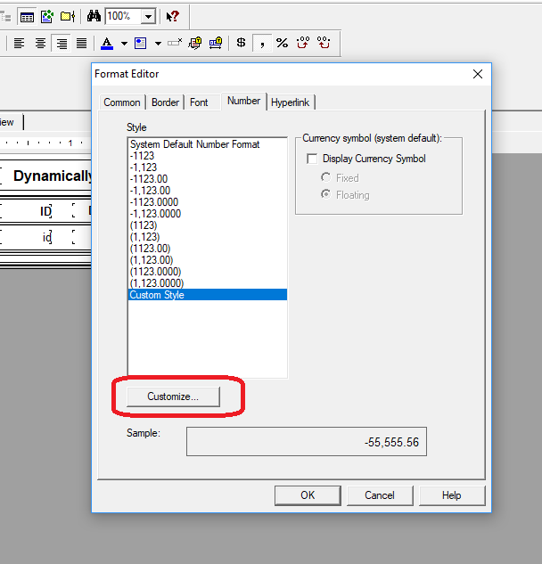 Dynamically change decimal places in Crystal Reports