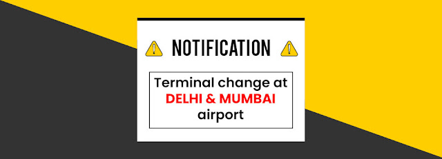 NOTIFICATION: Terminal updateTerminal ChangeIMPORTANT INDIGO & SPICEJET UPDATE ON TERMINAL CHANGE IN MUMBAI WITH IMMEDIATE EFFECTIndiGo Update:  All the flights with call sign between 6E 5000 - 6E 5999 will be departing from and arriving at Terminal 3 of Delhi (DEL). All the flights with call sign between 6E 5000 - 6E 5999 will be departing from and arriving at Terminal 2 of Mumbai (BOM)  SpiceJet:  With immediate effect, SpiceJet flights to and from Mumbai will operate from Mumbai Airport Terminal-2 (T2) INSTEAD of Terminal-1 (T1)  Kindly find the below details with existing flight numbers along with revised flight numbers & change of Terminal. Current Flight Numbers Revised Flight Numbers Origin Destination Departure Time Arrival Time Existing Terminal Change of Terminal 479 6479 BOM BHO 8:45 10:25 1 2 467 6467 BOM HYD 13:35 15:00 1 2 468 6468 HYD BOM 18:50 20:25 1 2 480 6482 BHO BOM 11:10 12:45 1 2, Akshar Travel Services, VIshwas Shopping Center Part-1, R.C.Technical Road, Ghatlodia, Ahmedabad - 380061. www.aksharonline.in, www.aksharonline.com