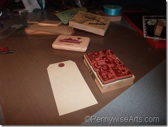 1. Ink collage stamp
