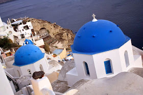 Greek churches in Oia