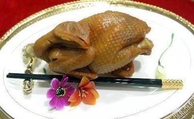 Braised Chicken Carved from Jade Stone