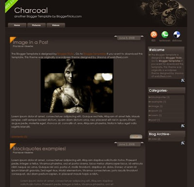 Blogger Template Screenshot