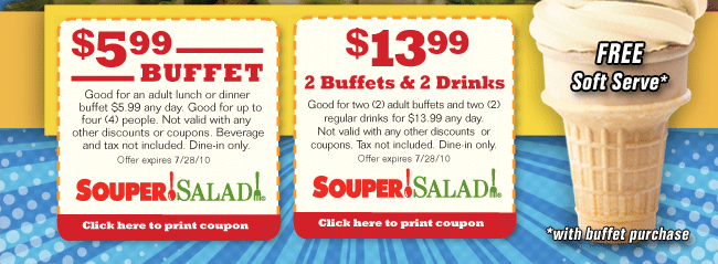 Souper Salad Coupons