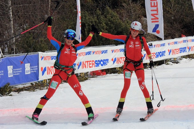 Clàudia Galicia, subcampeona del mundo de esquí de montaña por equipos junto a Mireia Miró