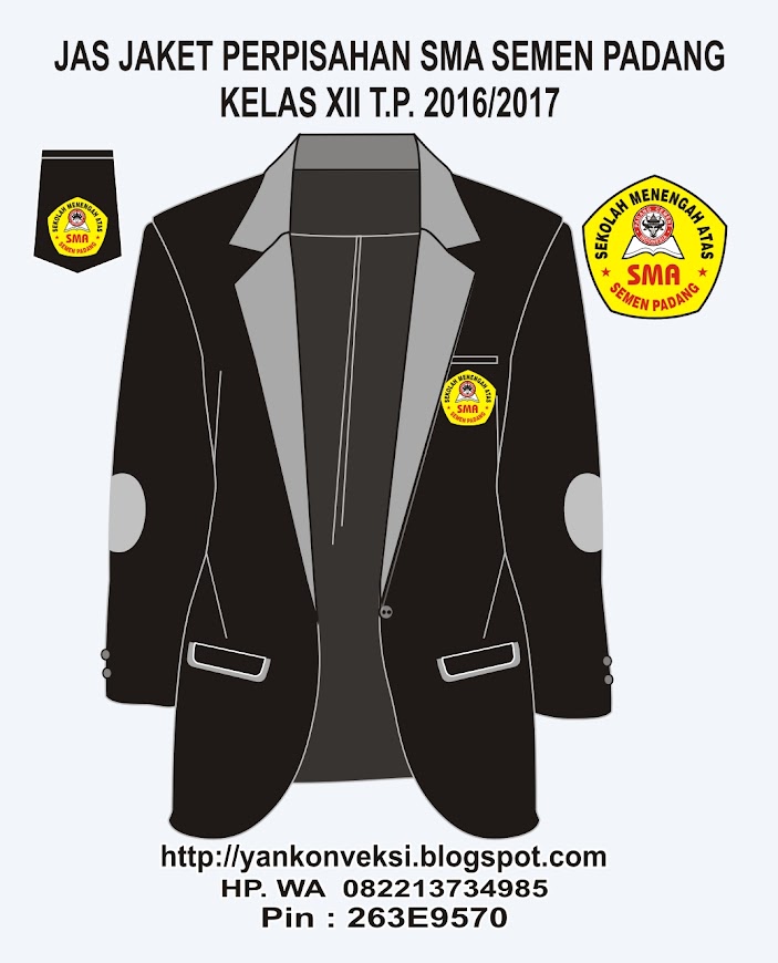 JAS JAKET ALMAMATER UNTUK PT SMP SMA ACARA PERPISAHAN