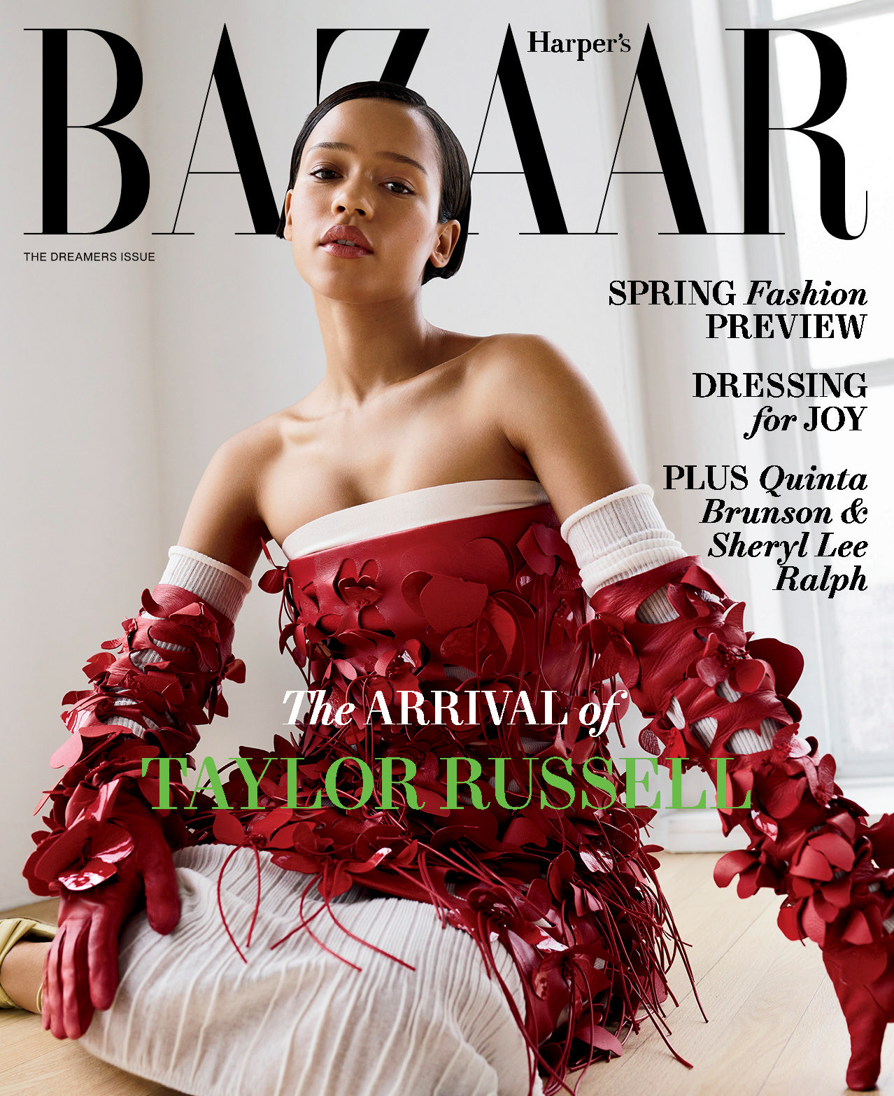 Taylor Russell in Harper's Bazaar US February 2023 by Amy Troost
