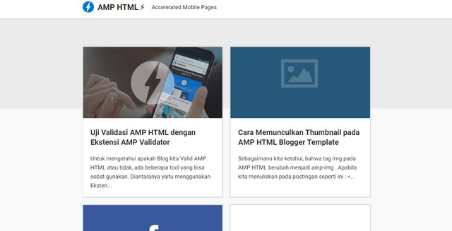 AMP HTML Blogger Teması
