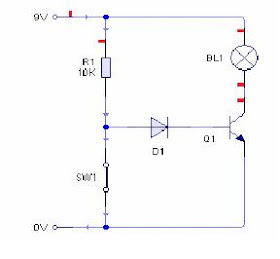 Prinsip kerja transistor gerbang NOT