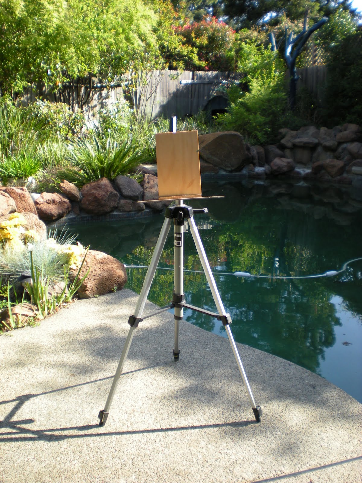 homemade painting easel