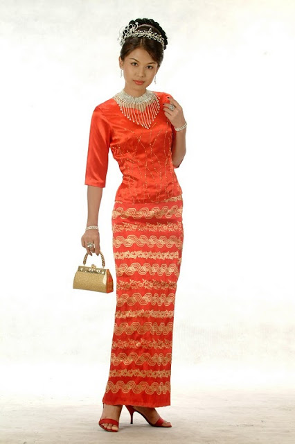 myanmar traditional dress su shune lae