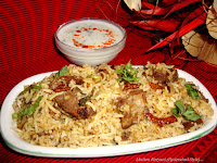 images of Hyderabad Mutton Biryani/Goat Meat Dum Biriyani (Hyderabadi/Hyderabad Style Mutton Dum Biryani)