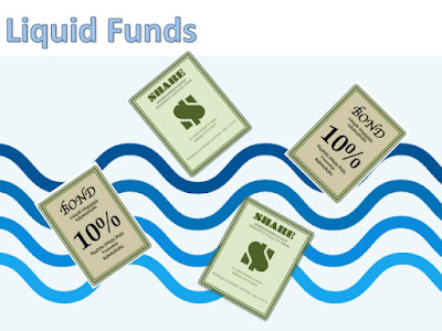 share and bond investments floating in water current