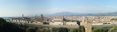 michaelangelos hill, florence, great view, italy