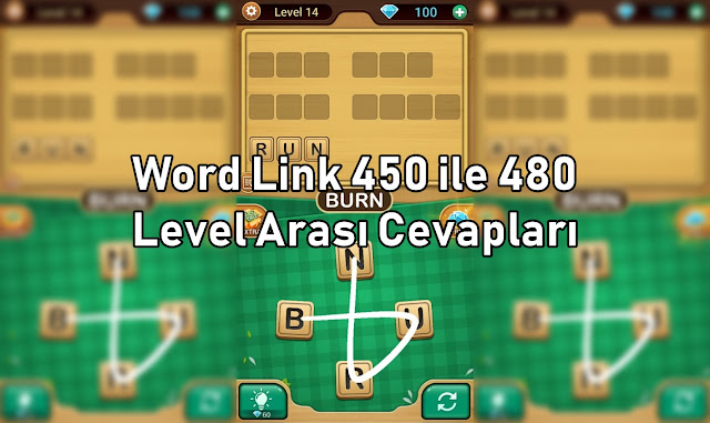 Word Link 450 ile 480 Level Arası Cevapları