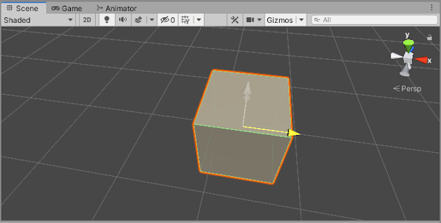 Moving the cube in increments