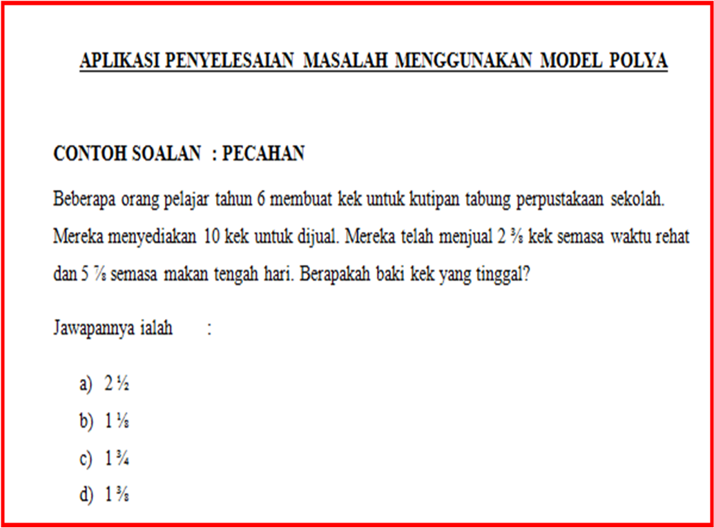 BLOG Cikgu Jumrah: APLIKASI PENYELESAIAN MASALAH 