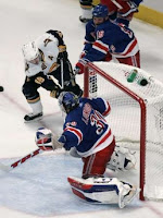 Buffalo Sabres Daniel Briere shoots on New York Rangers goalie Henrik Lundqvist Game 4 MSG NYC 5-1-2007 REUTERS- Brendan McDermid