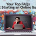 FAQs – Starting an online business