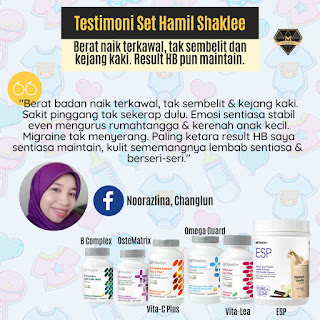 Testimoni Set Hamil Dan Berpantang Shaklee